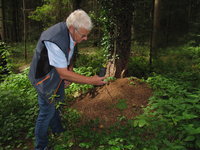 Prof. Cherix beim Temperaturmessen.JPG